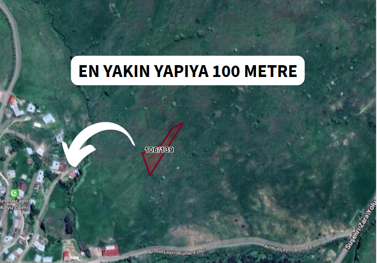 SİVAS ZARA ARMUTÇAYIRI  KÖYÜNDE  1.650  M² TARLA  SATILIKTIR - SİVAS ZARA fotoğraf 7